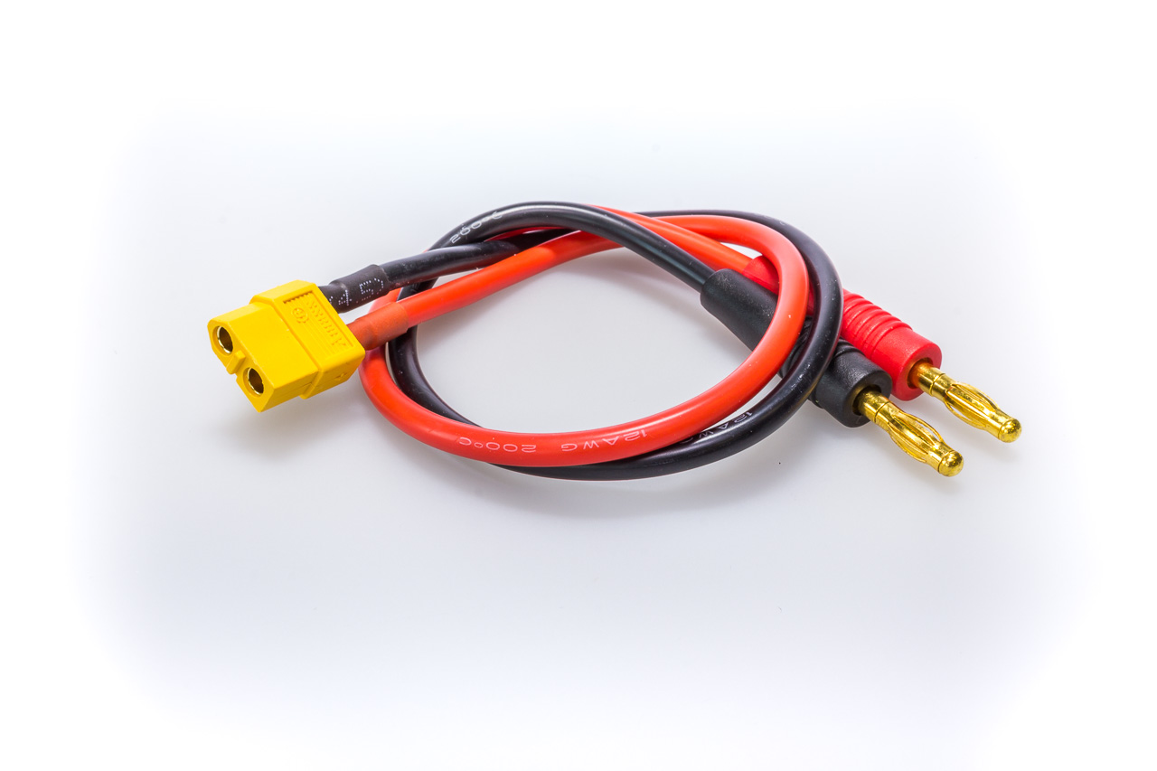 Adapter cable XT60 female to 4mm male