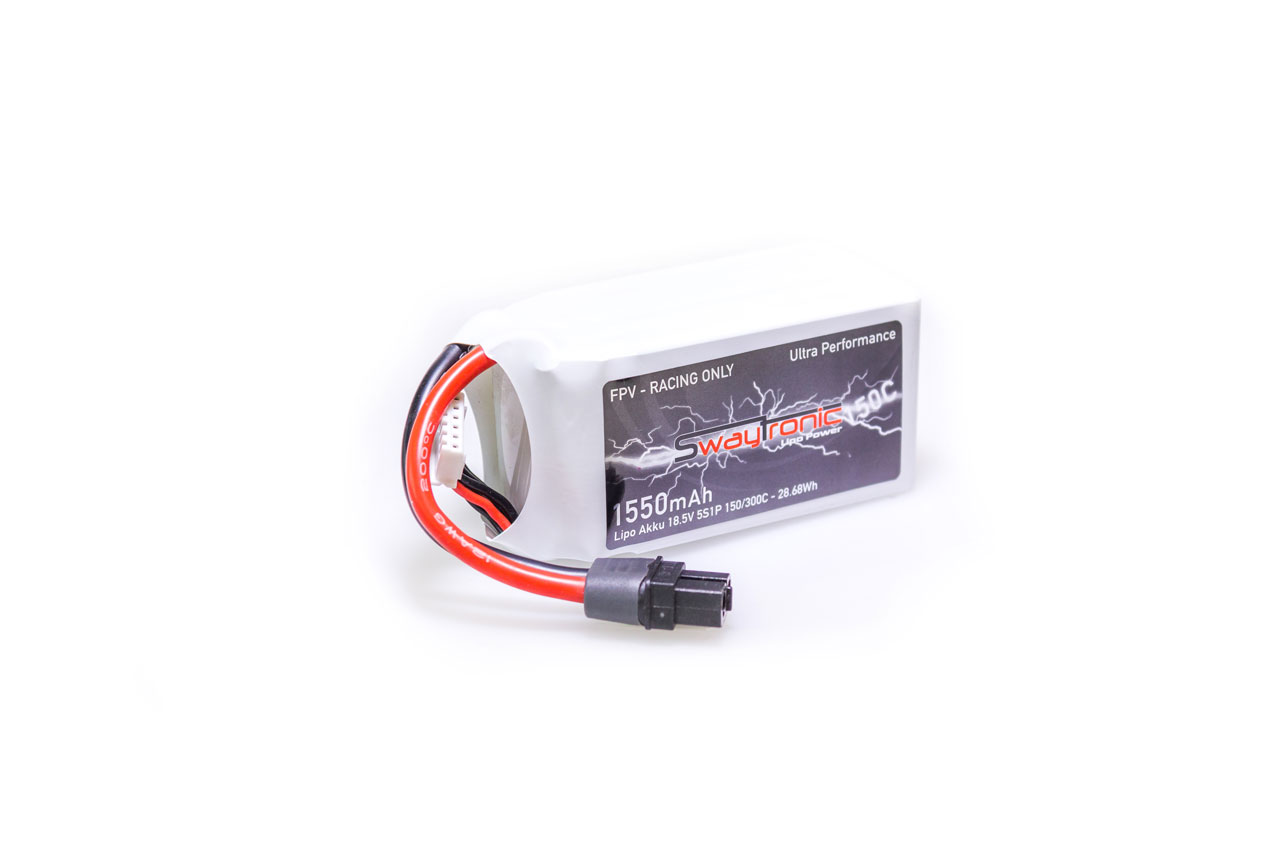 SWAY-FPV LiPo 5S 18.5V 1550mAh 150C XT60