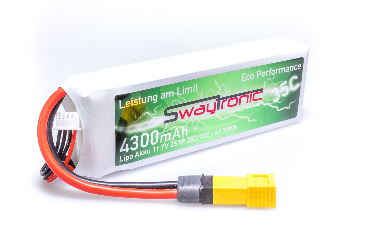 SWAYTRONIC LiPo 3S 11.1V 4300mAh 35C/70C T-Plug