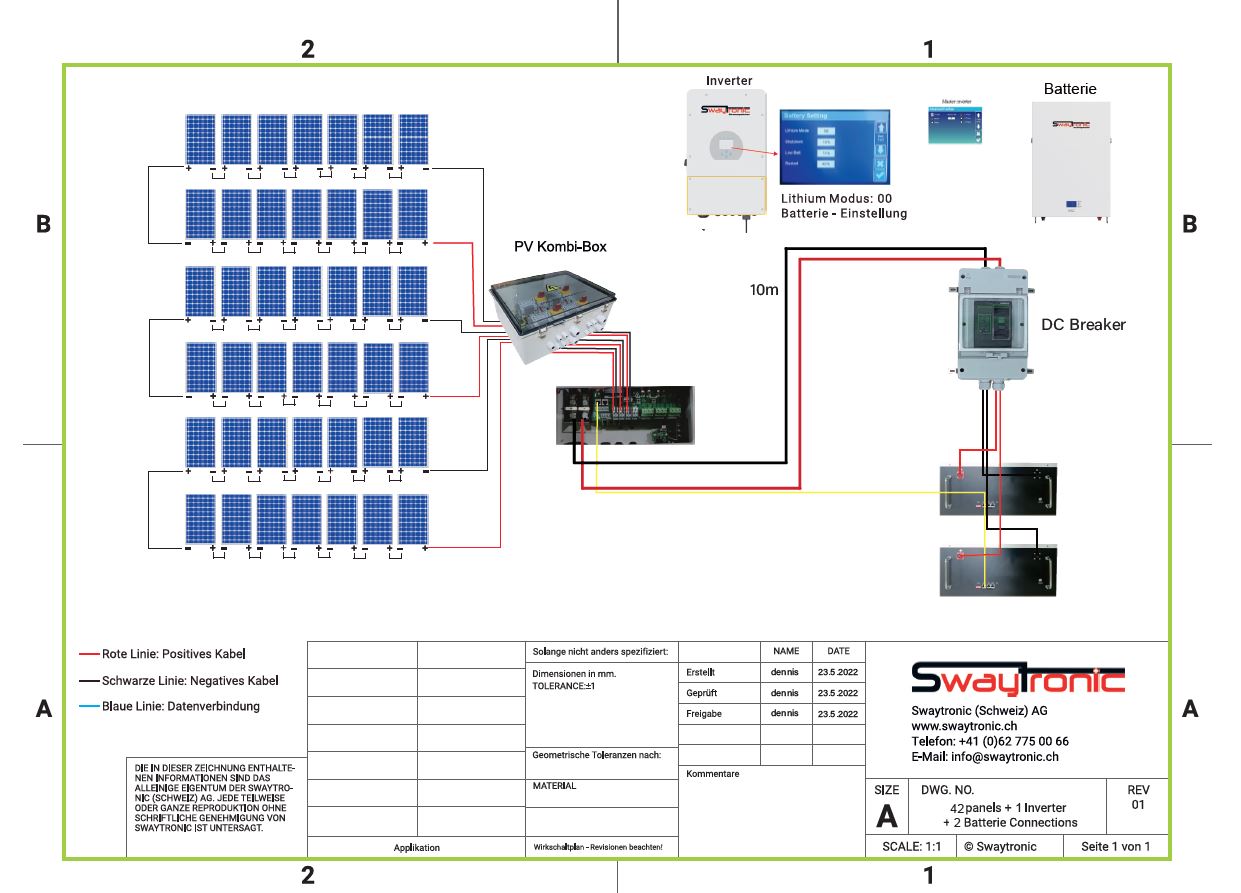 SWAYTRONIC 10KW SMART-Hybrid Inverter 3PH mit Notstrom-Funktion