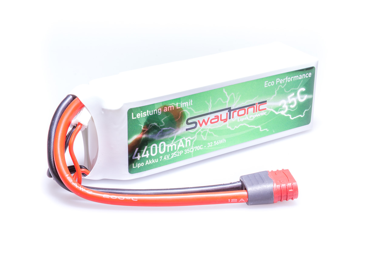 SWAYTRONIC LiPo 2S2P 7.4V 4400mAh 35C/70C T-Plug