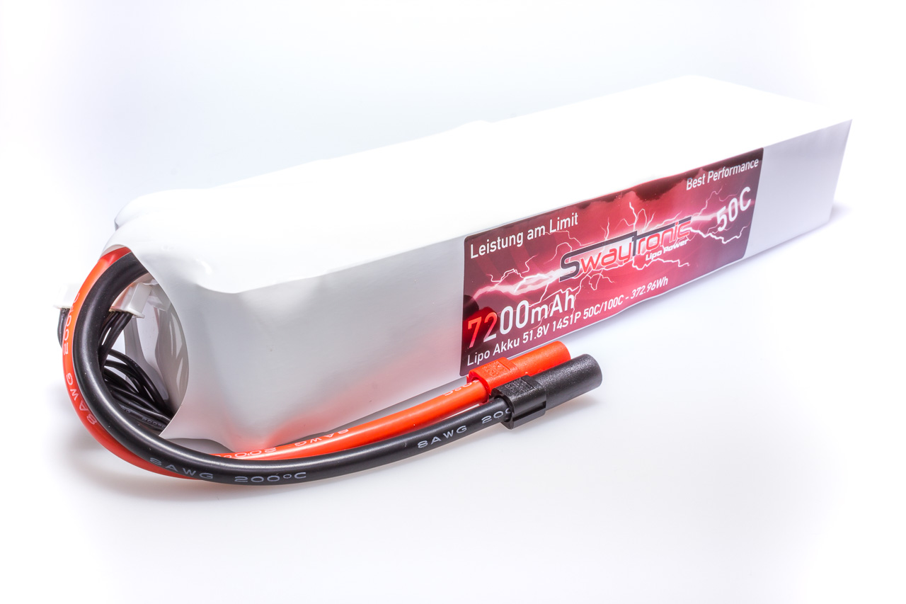 SWAYTRONIC LiPo 14S 51.8V 7200mAh 50C/100C