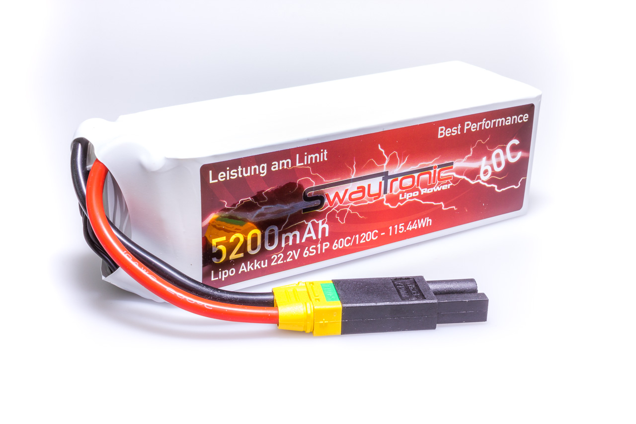 5200mAh 2S 7.4V 35C Hard Case LiPo Battery XT60 w/TRX Adapt