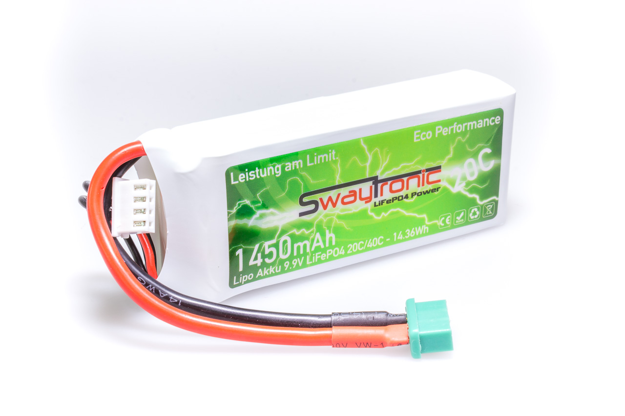 SWAYTRONIC LiFePO4 3S 9.9V 1450mAh 20C/40C MPX