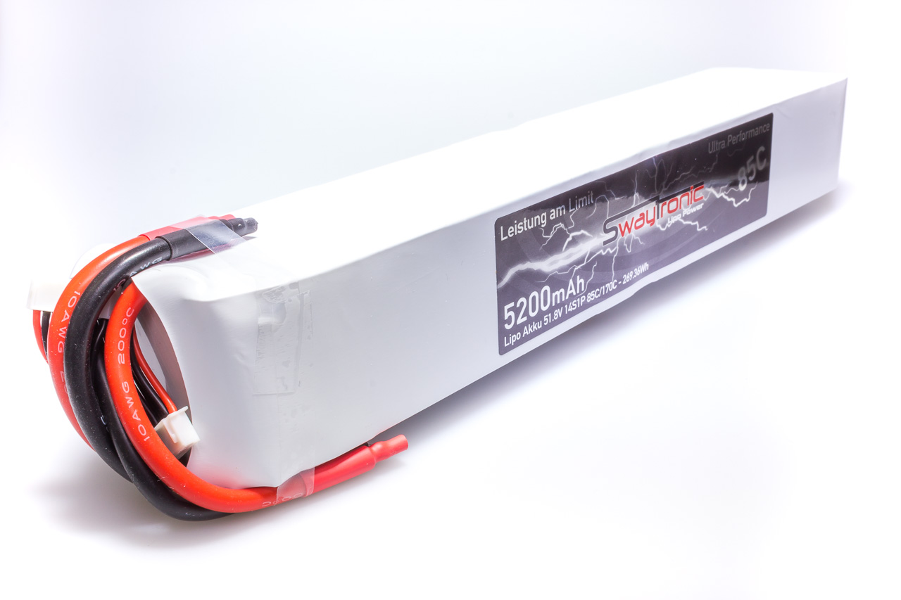 SWAYTRONIC LiPo 14S 51.8V 5200mAh 85C/170C