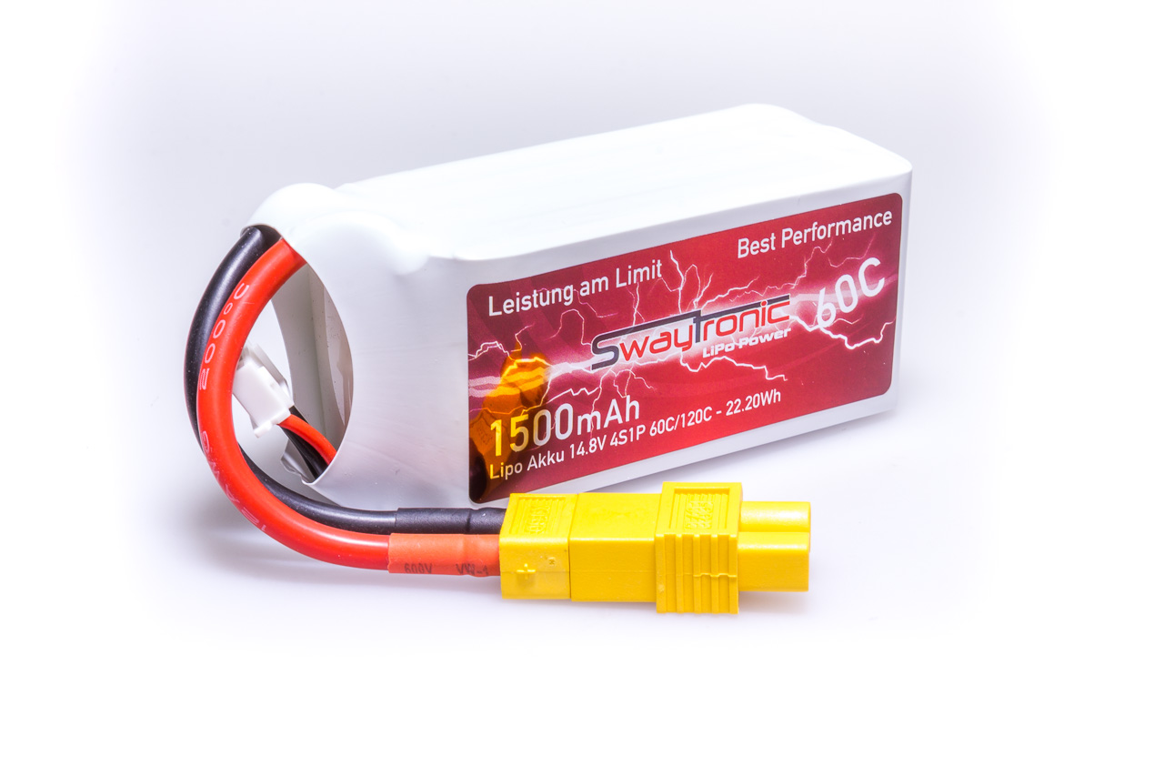 SWAY-FPV LiPo 4S 14.8V 1500mAh 60C/120C EC3