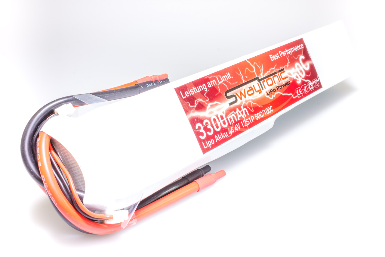 SWAYTRONIC LiPo 12S 44.4V 3300mAh 50C/100C