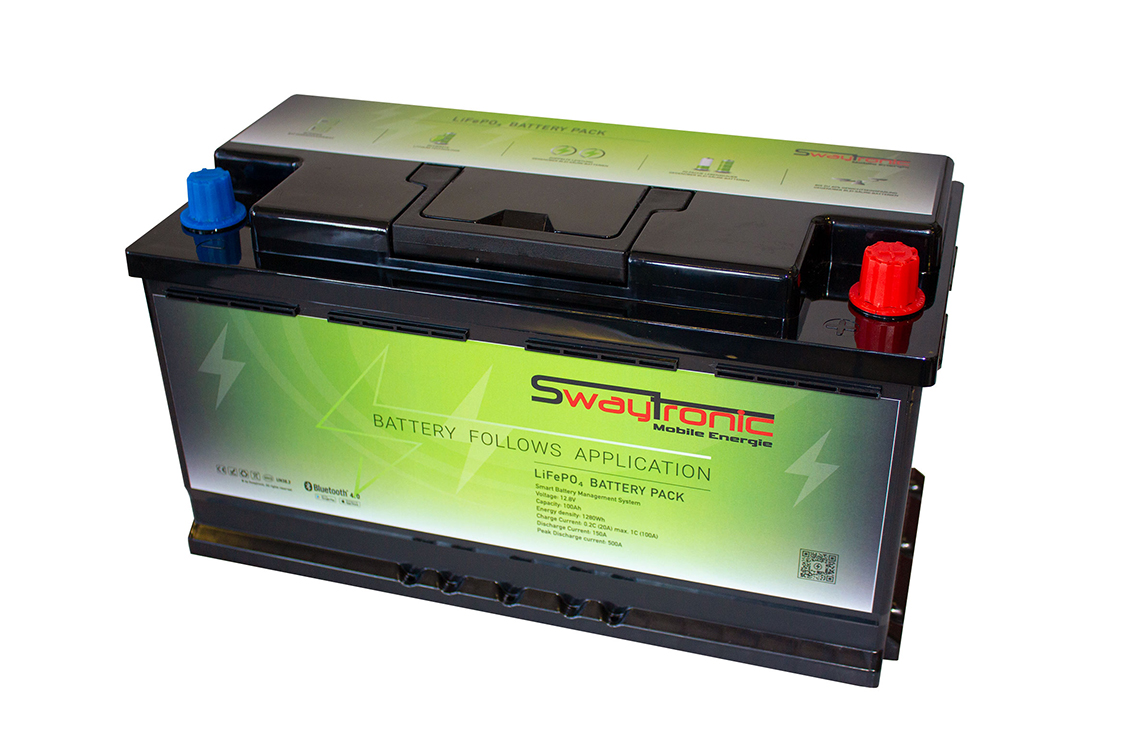 SWAYTRONIC LiFePO4 12.8V 100Ah V2 Speicherbatterie