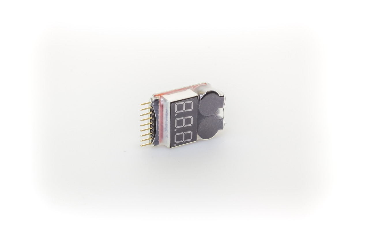 LiPo Spannungsprüfer 1S - 8S digital und programmierbar