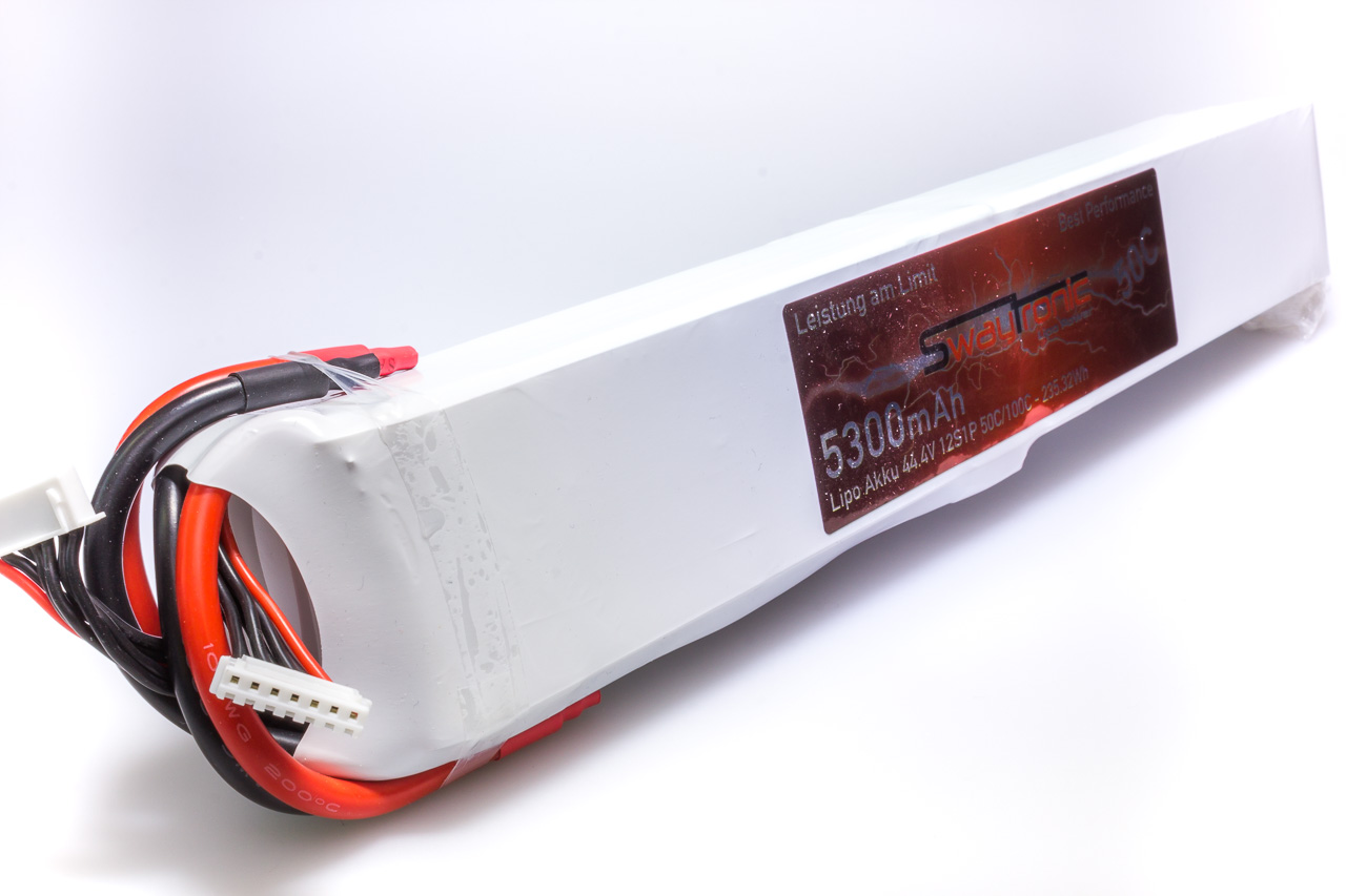 SWAYTRONIC LiPo 12S 44.4V 5300mAh 50C/100C