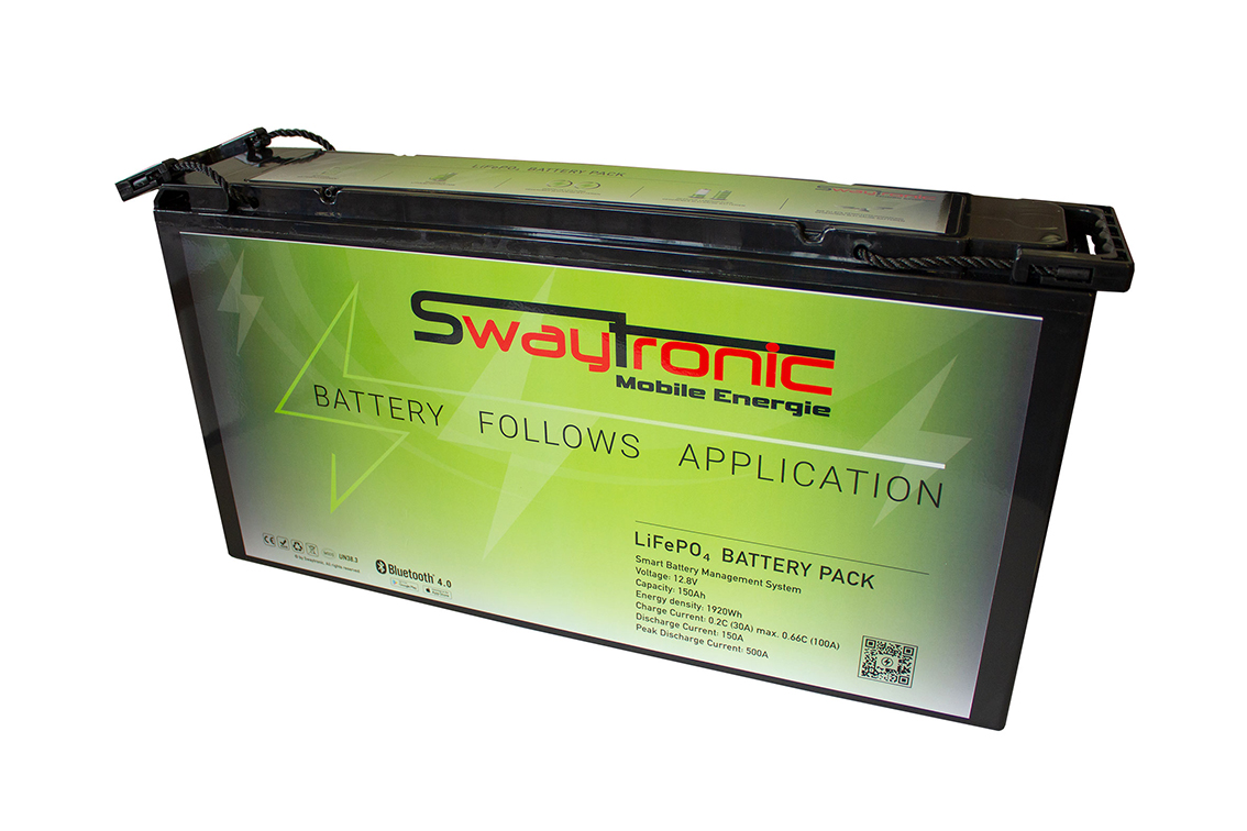 SWAYTRONIC LiFePO4 12.8V 150Ah S Batterie de stockage