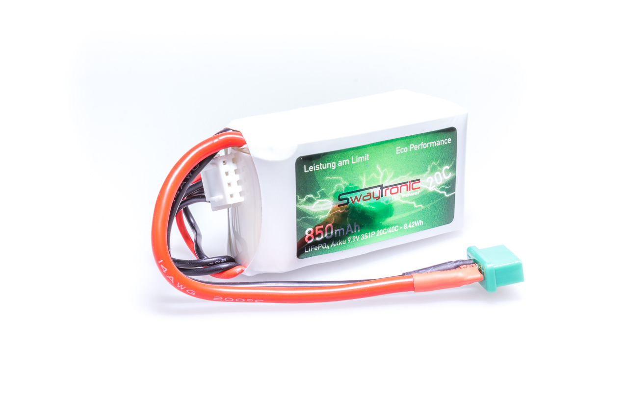 SWAYTRONIC LiFePO4 3S 9.9V 850mAh 20C/40C MPX