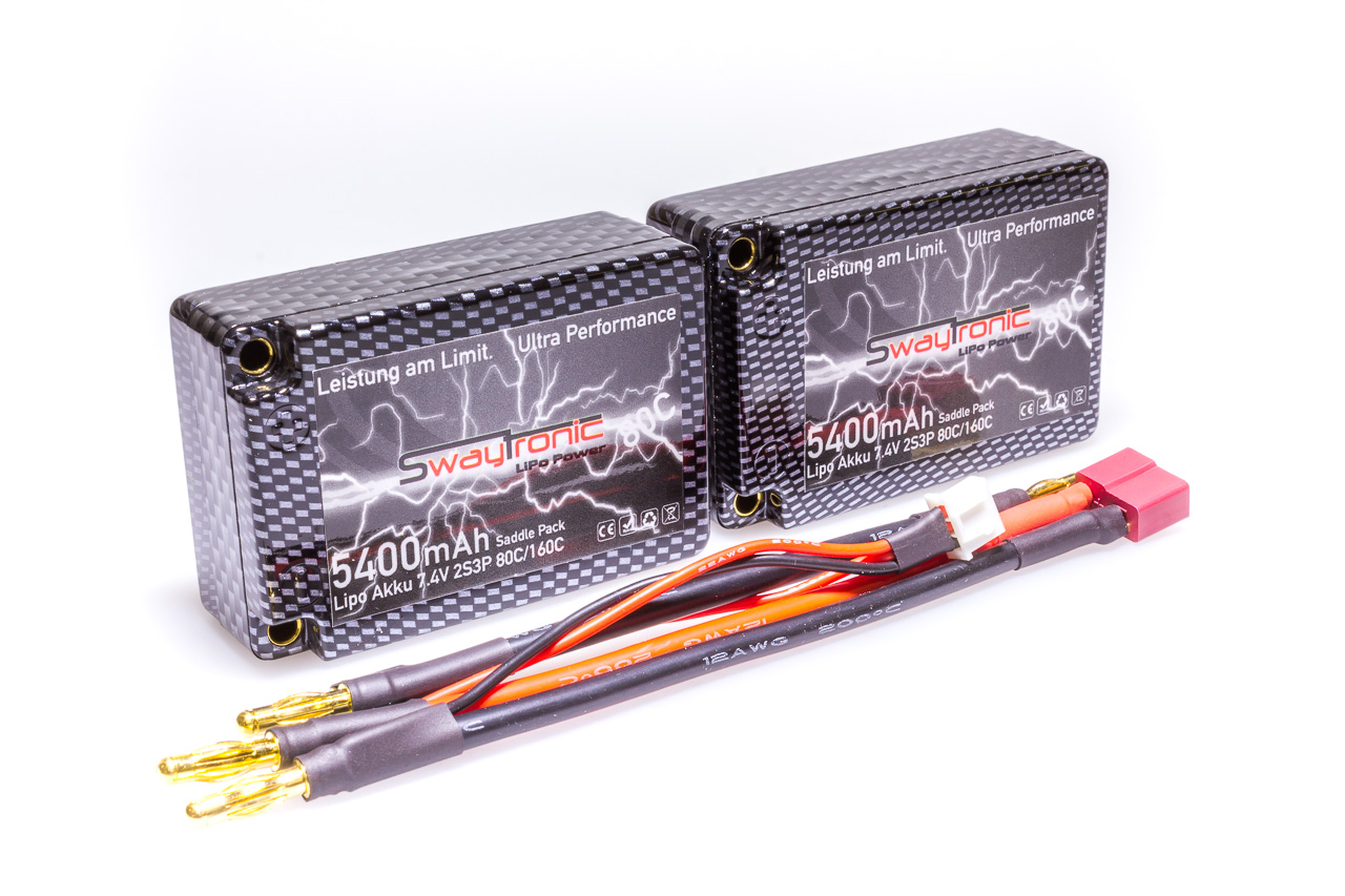 SWAYTRONIC HC LiPo 2S 7.4V 5400mAh 80C/160C T