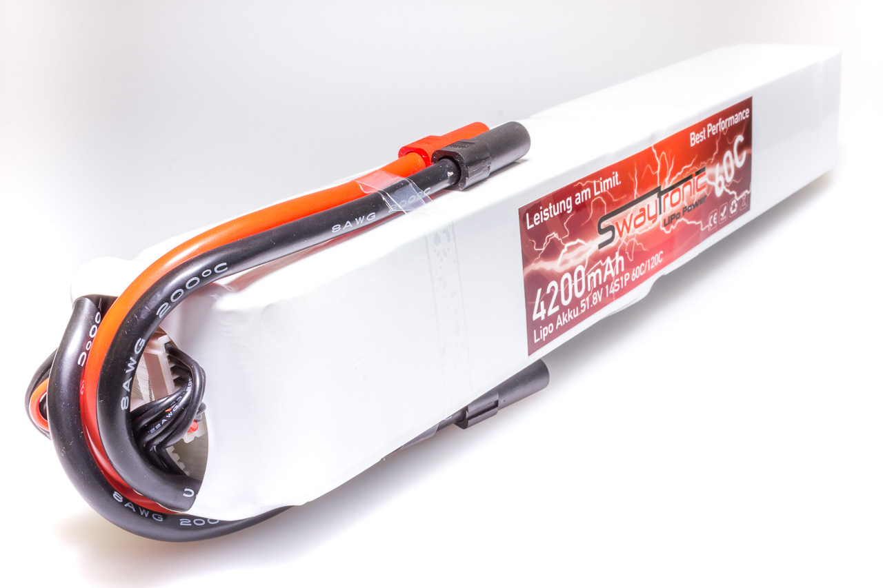 SWAYTRONIC LiPo 14S 51.8V 4200mAh 60C/120C XT150