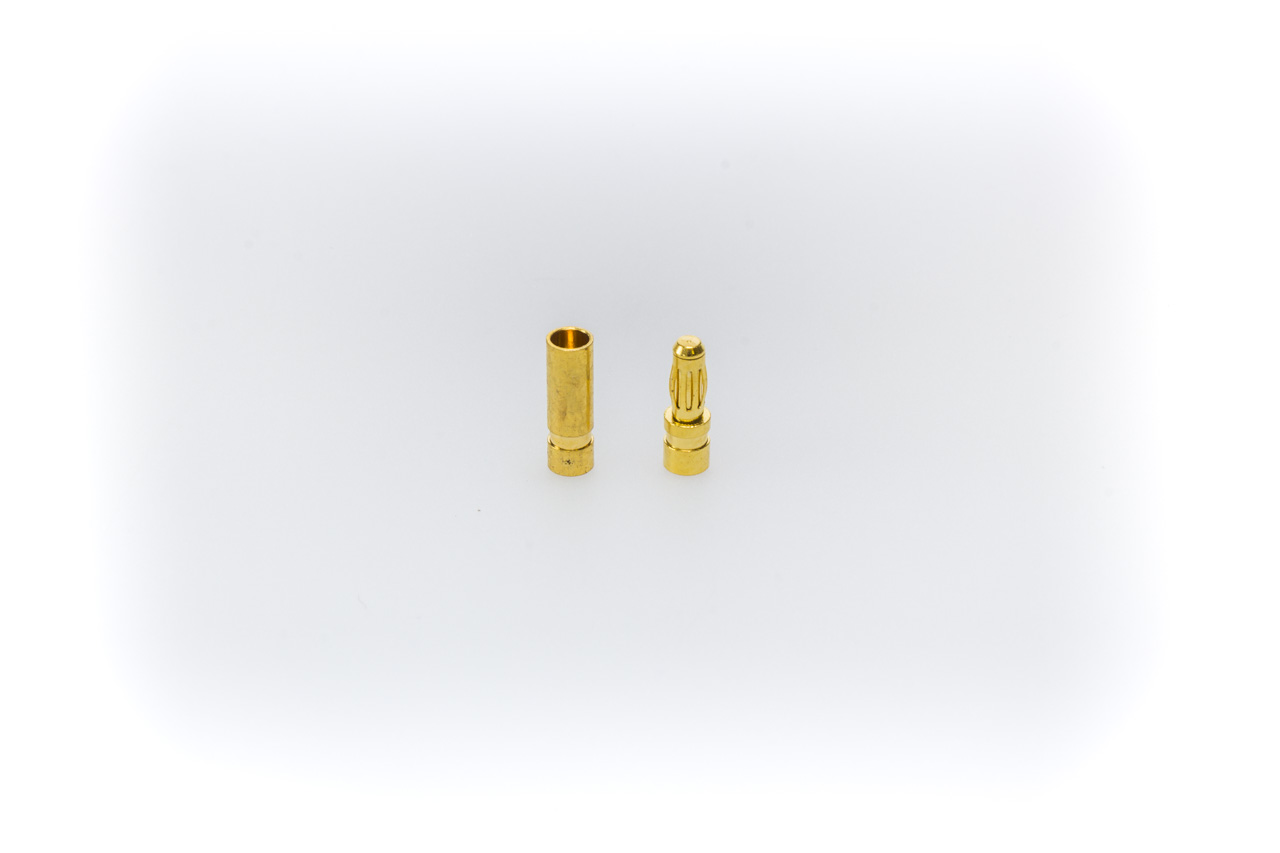 LiPo Stecksystem 2.5mm vergoldet - 10 Paar