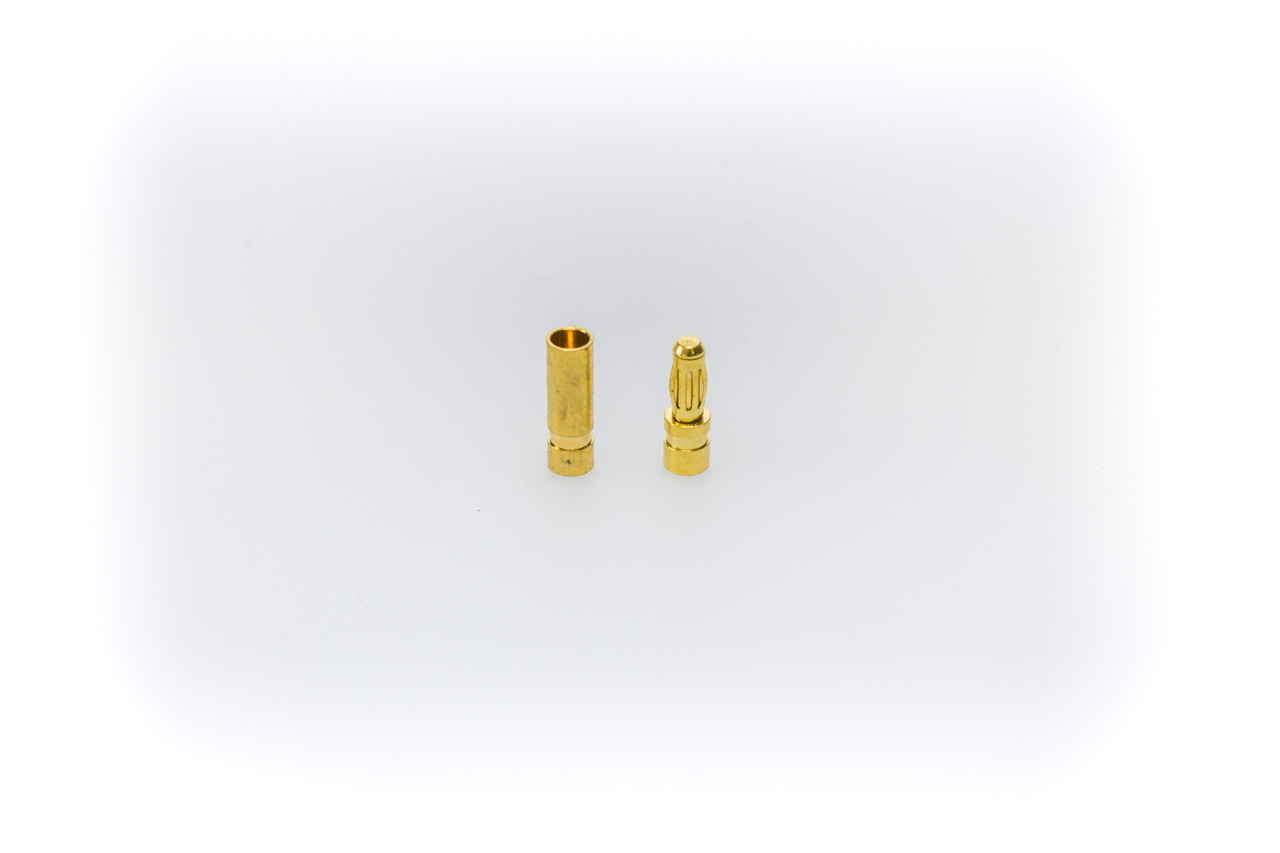 LiPo connector system 2.5mm gold plated - 10 pair