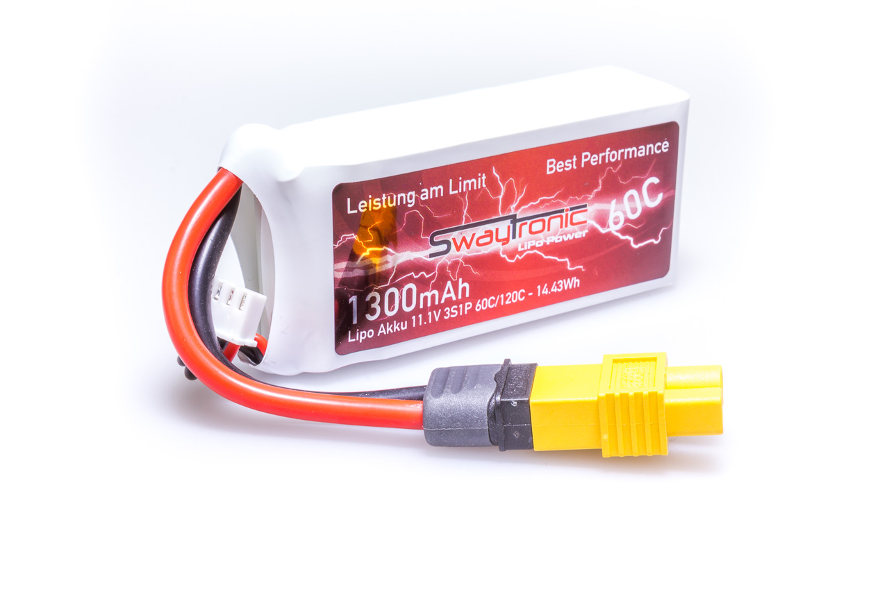 SWAY-FPV LiPo 3S 11.1V 1300mAh 60C/120C EC3