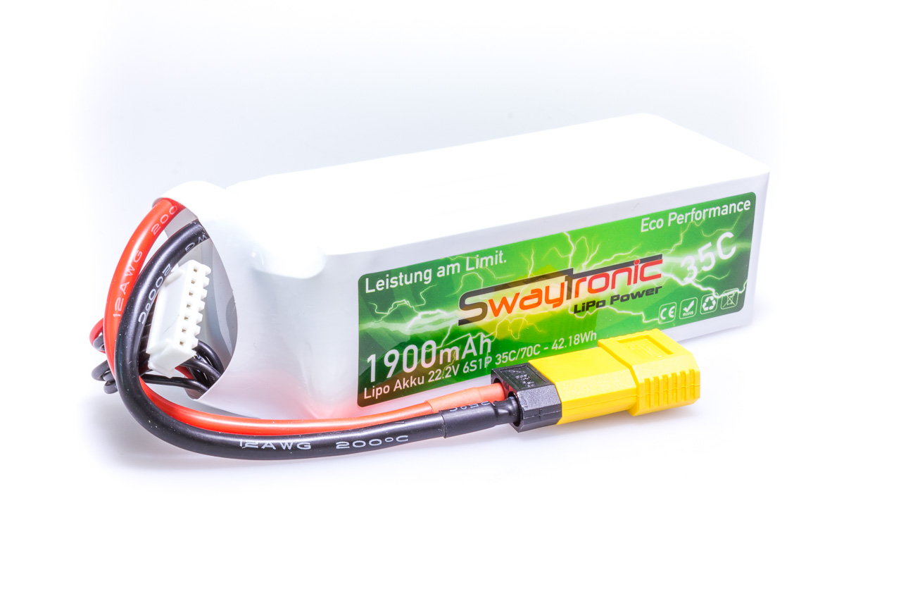 SWAYTRONIC LiPo 6S 22.2V 1900mAh 35C/70C T-Plug