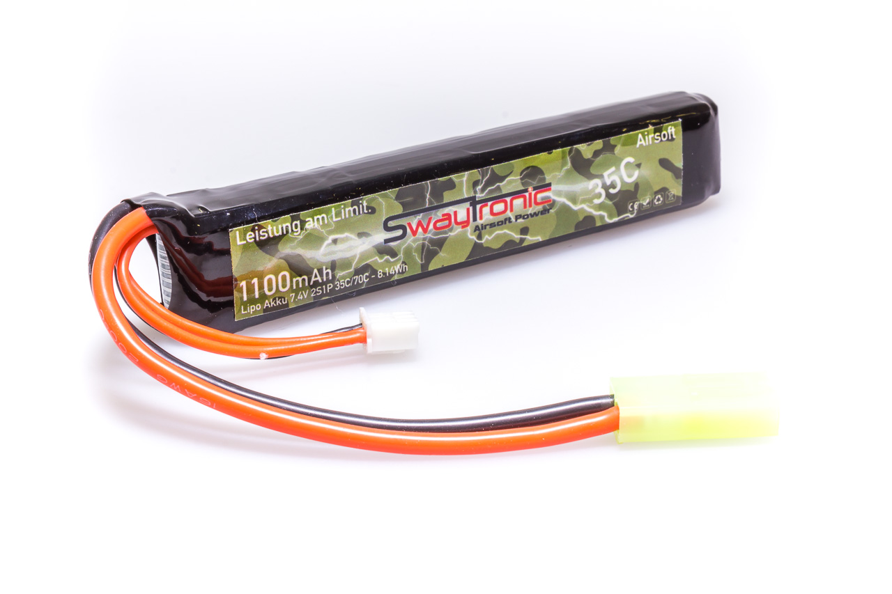 SWAY-AIR LiPo 2S 7.4V 1100mAh 35C/70C Mini Tamiya