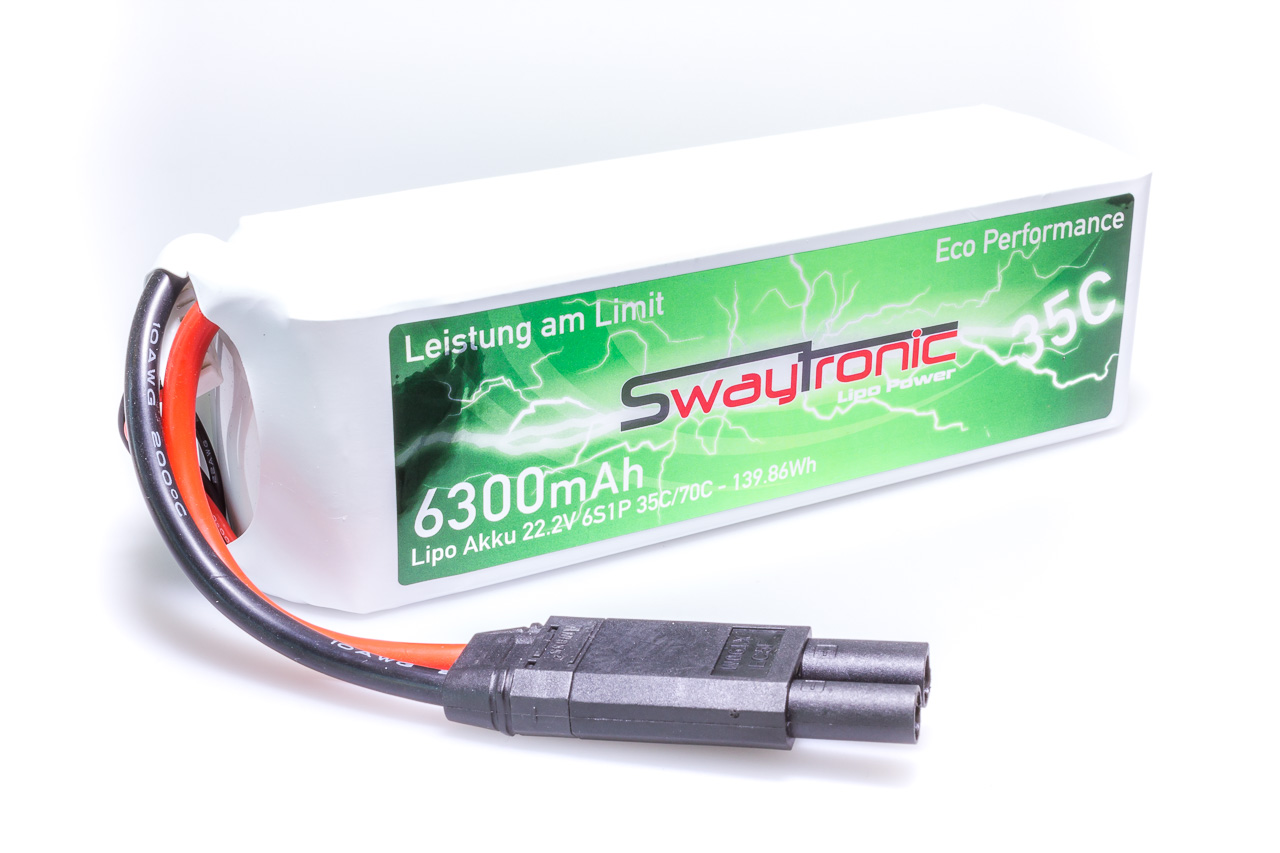 SWAY-EL LiPo 6S 22.2V 6300mAh 35C/70C EC5