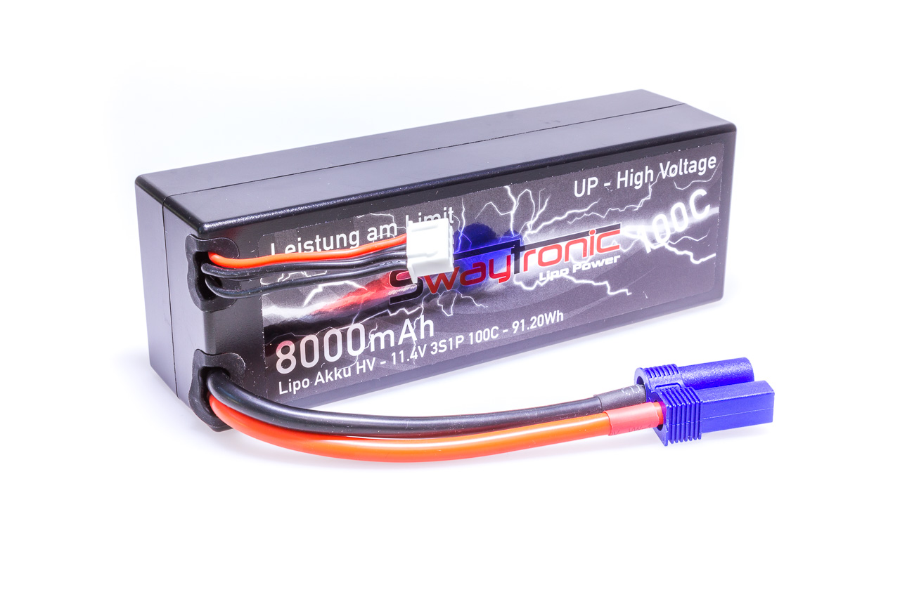 SWAYTRONIC HC HV-LiPo 3S1P 11.4V 8000mAh 100C EC5