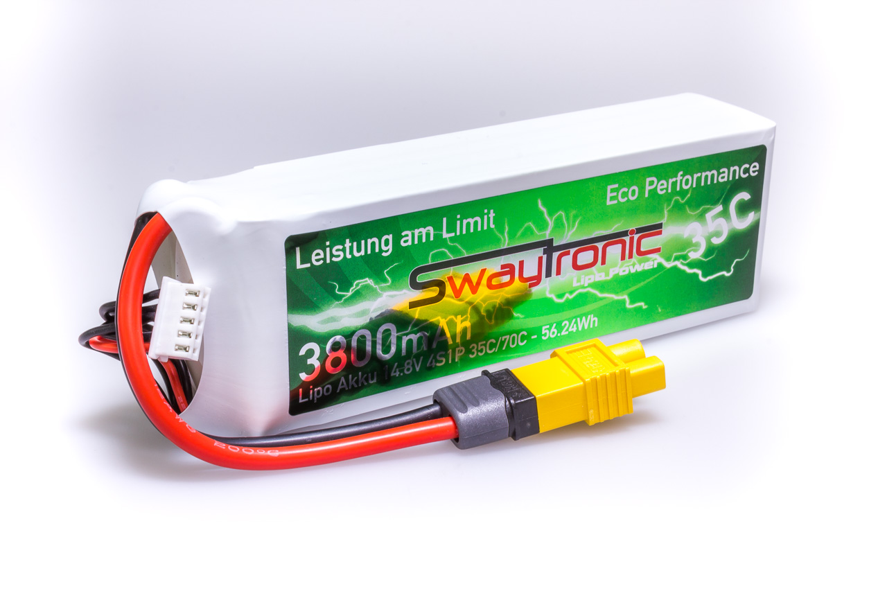 SWAY-EL LiPo 4S 14.8V 3800mAh 35C/70C EC3