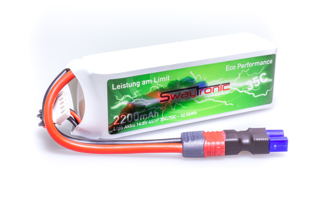 SWAY-EL LiPo 4S 14.8V 2200mAh 35C/70C EC3