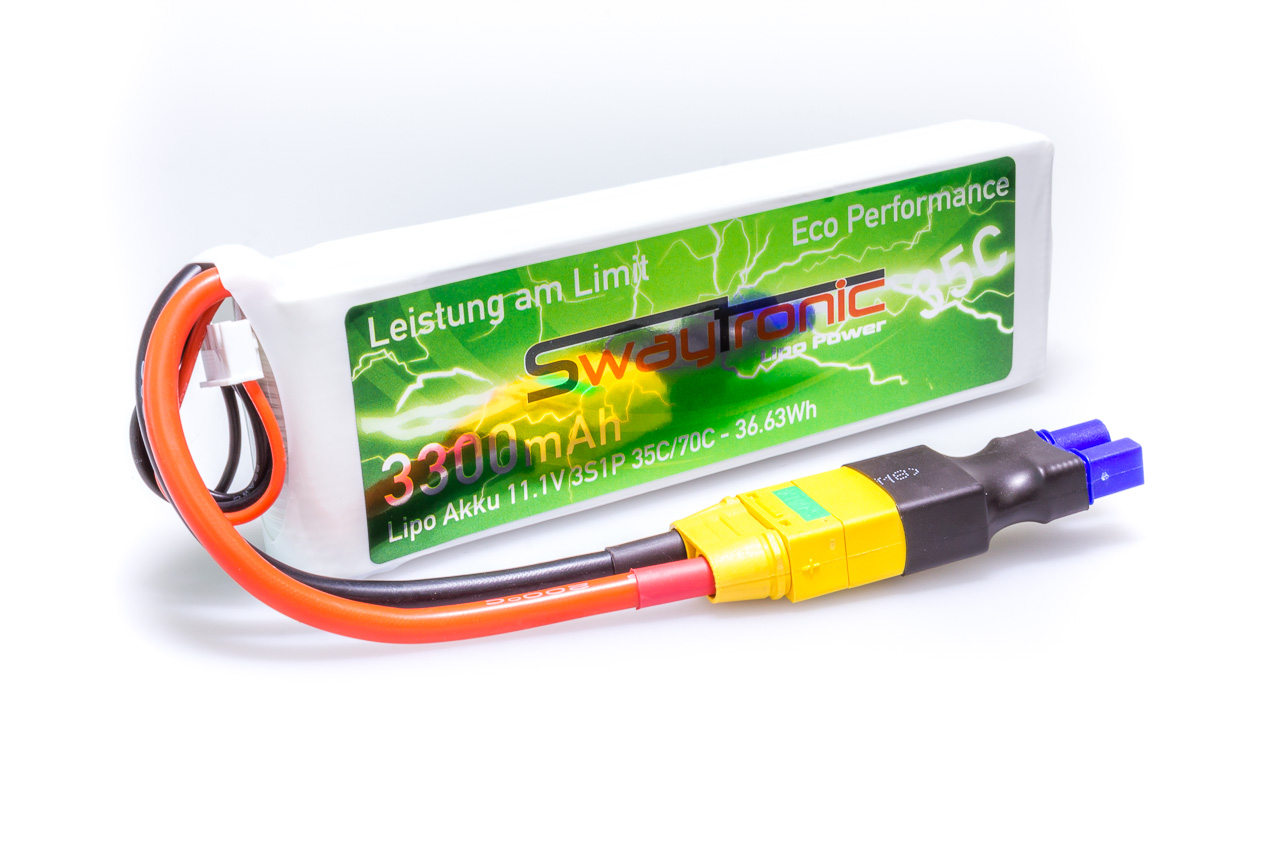 SWAY-EL LiPo 3S 11.1V 3300mAh 35C/70C EC3