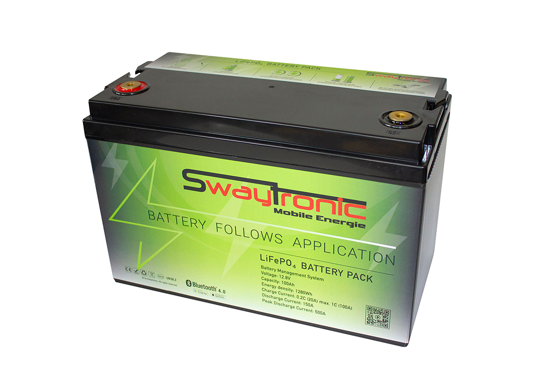 SWAYTRONIC LiFePO4 12.8V 100Ah storage battery