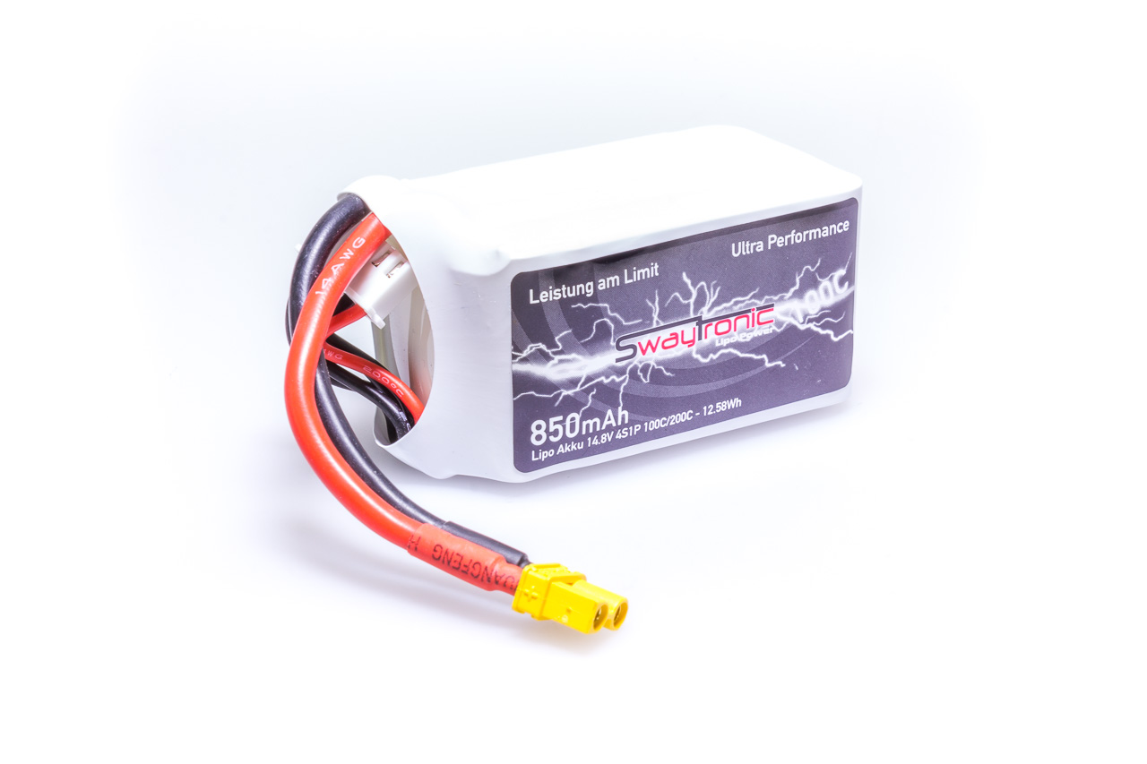 SWAY-FPV LiPo 14.8V 850mAh 100C/200C XT30