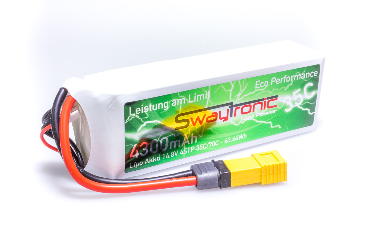 SWAYTRONIC LiPo 4S 14.8V 4300mAh 35C/70C T-Plug