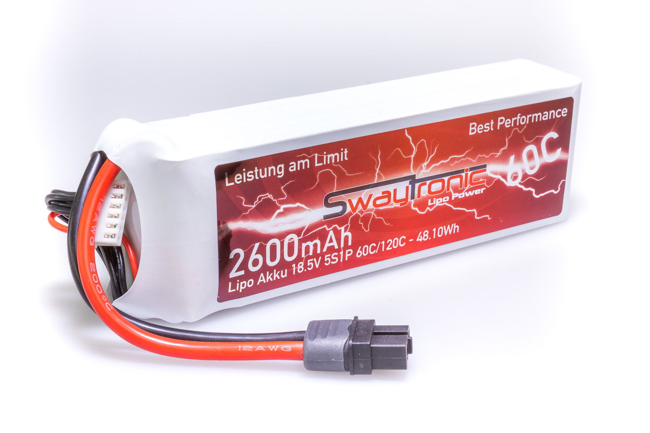 SWAYTRONIC LiPo 5S 18.5V 2600mAh 60C/120C XT60