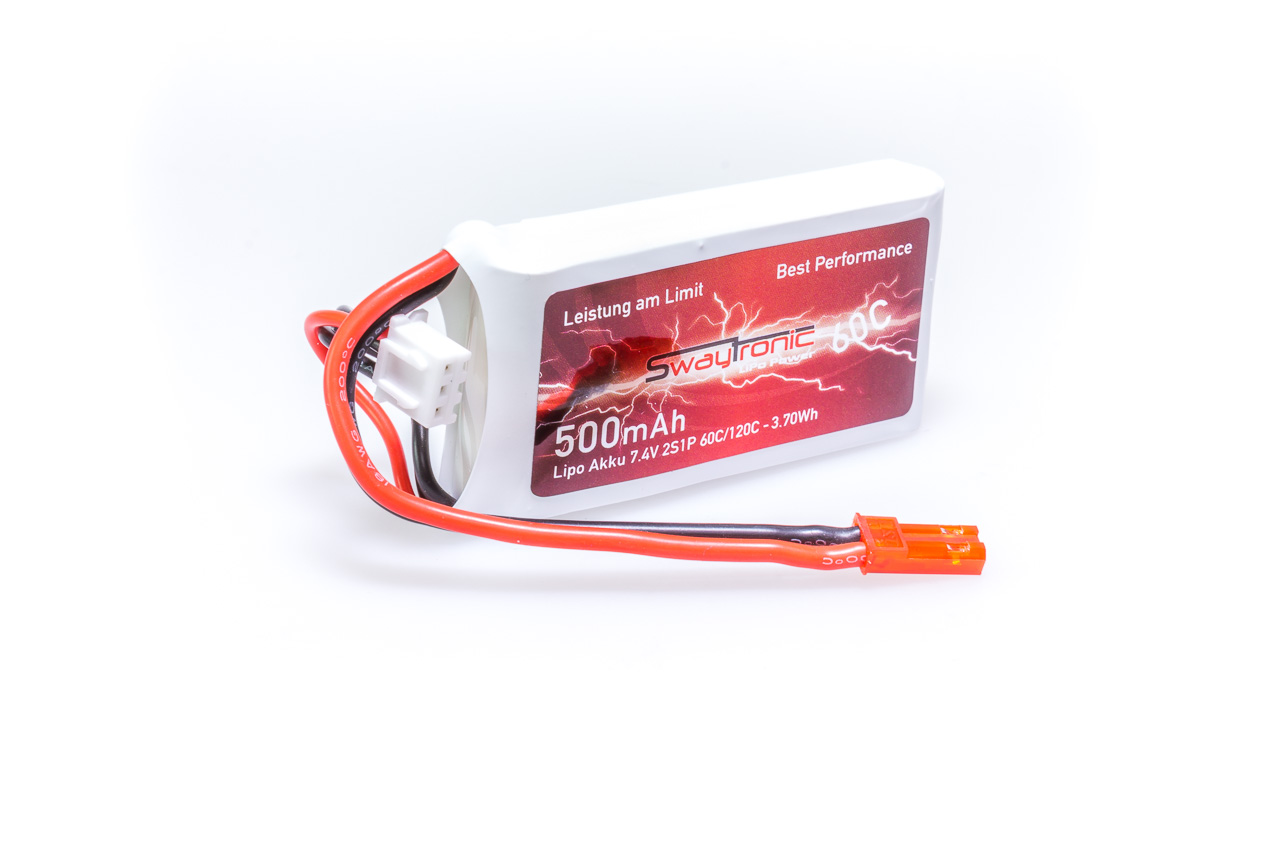 SWAYTRONIC LiPo 2S1P 7.4V 500mAh 60C/120C JST