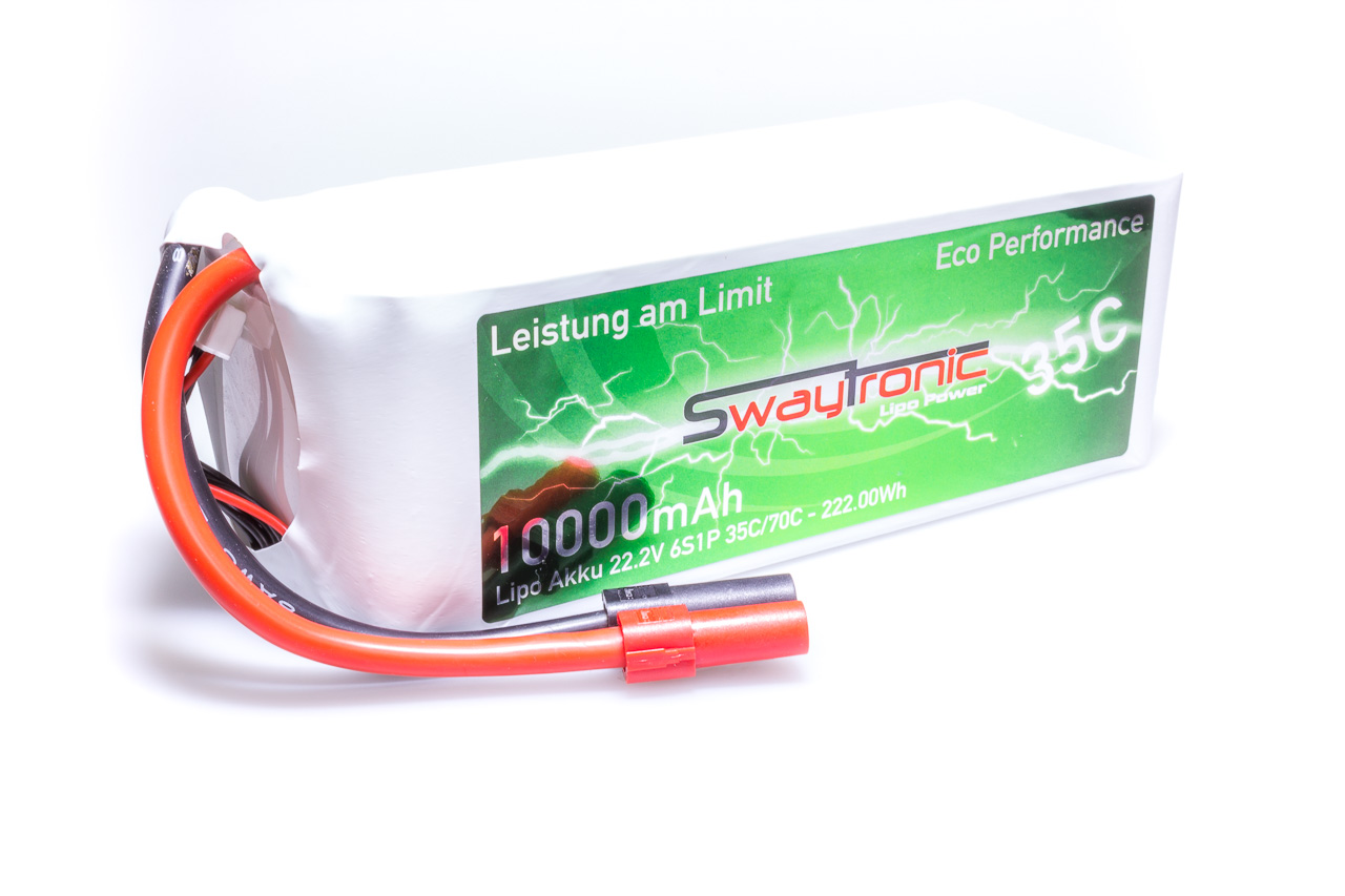 Swaytronic LiPo 6S 22.2V 10'000mAh 35C/70C XT150