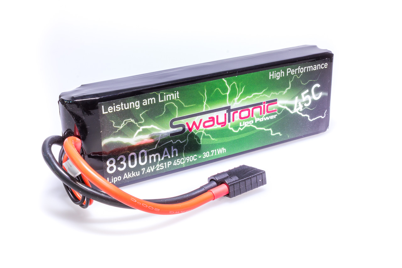 SWAY-TRX LiPo 2S 7.4V 8300mAh 45C/90C TRX