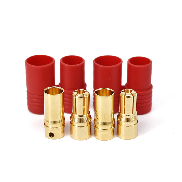 LiPo connector system HXT 6mm gold plated - 5 pair