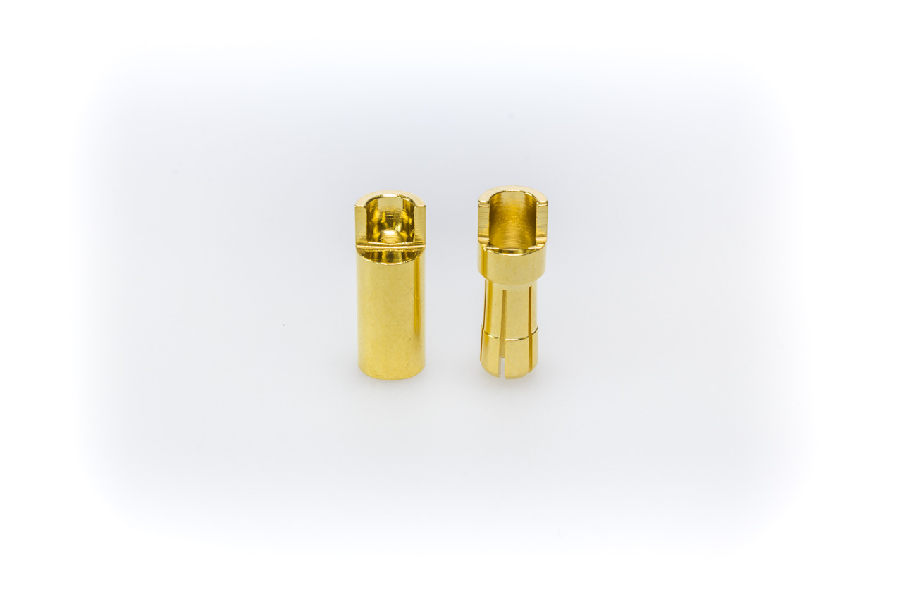 LiPo connector system 6mm gold plated - 10 pair