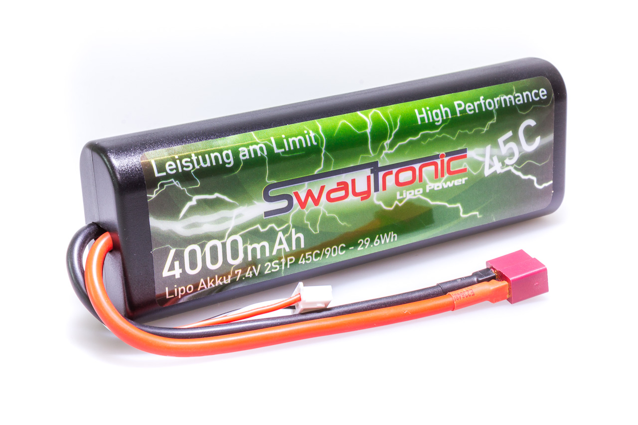 SWAY Race-Pack LiPo 2S 7.4V 4000mAh 45C/90C T