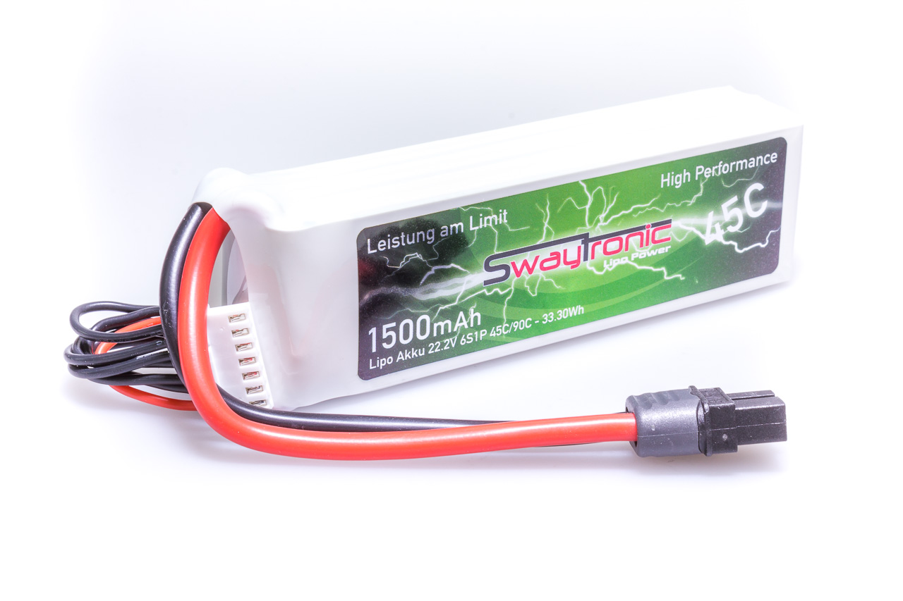 SWAYTRONIC LiPo 6S 22.2V 1500mAh 45C/90C XT60