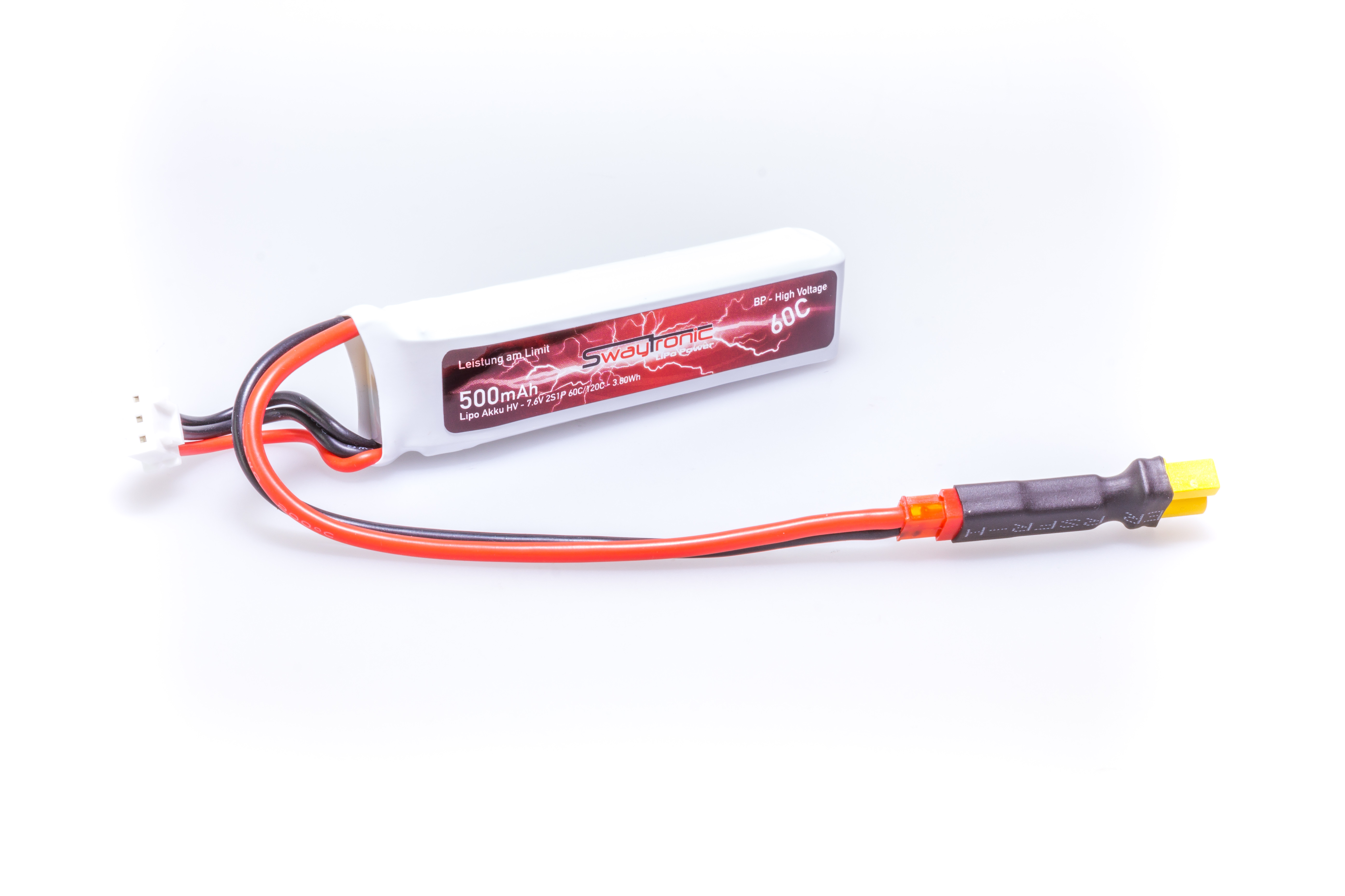 SWAYTRONIC LiPo 2SHV 7.6V 500mAh 60C/120C XT30 T2