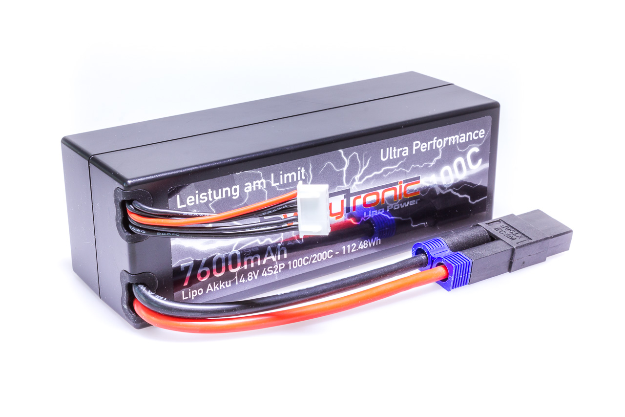 SWAY-GRAPHENE HC-LiPo 4S2P 14.8V 7600mAh 100C XT90