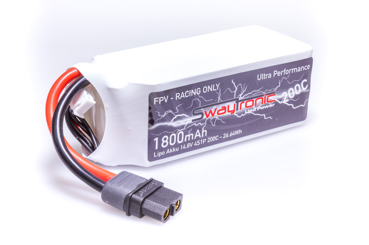 SWAY-FPV LiPo 4S 14.8V 1800mAh 200C XT60