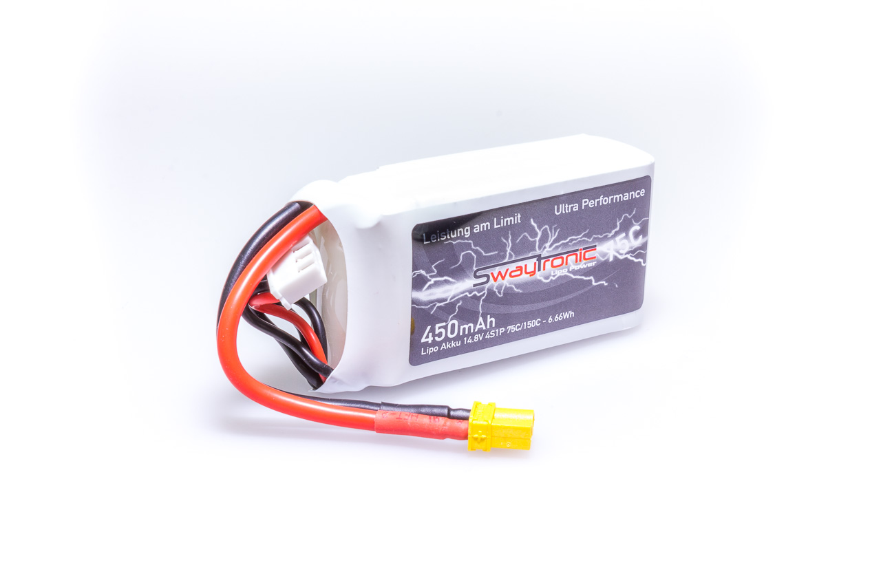 SWAY-FPV LiPo 4S 14.8V 450mAh 75C/150C XT30