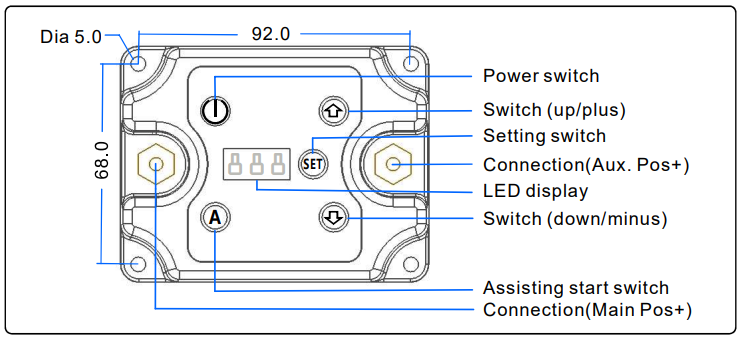 SWAYTRONIC - VSR relay 12V 150A