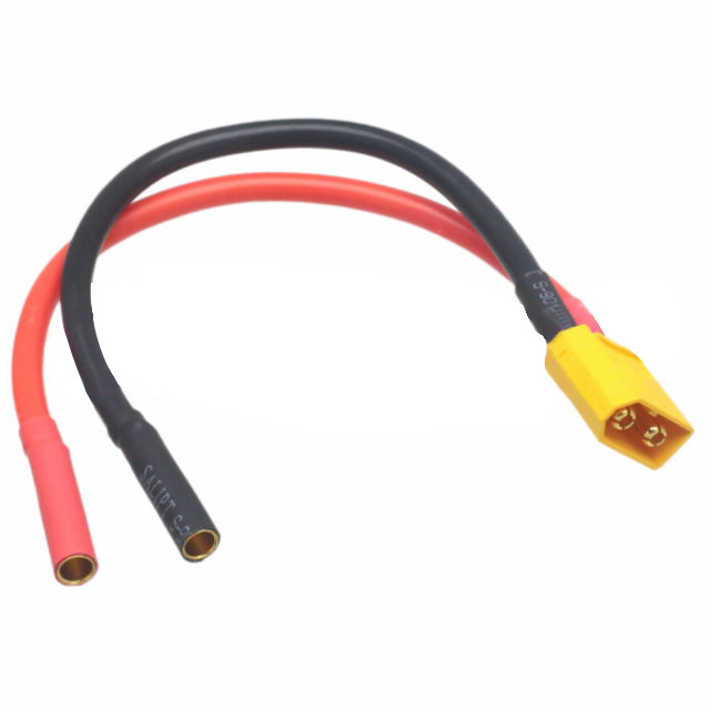 Adapter cable XT60 male to 4mm female