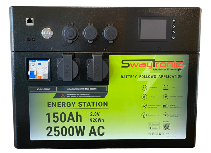 SWAYTRONIC - Energy Station 150Ah 2500W + 400W Solar