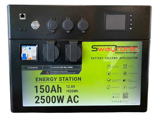 SWAYTRONIC - Station d'énergie 150Ah 2500W