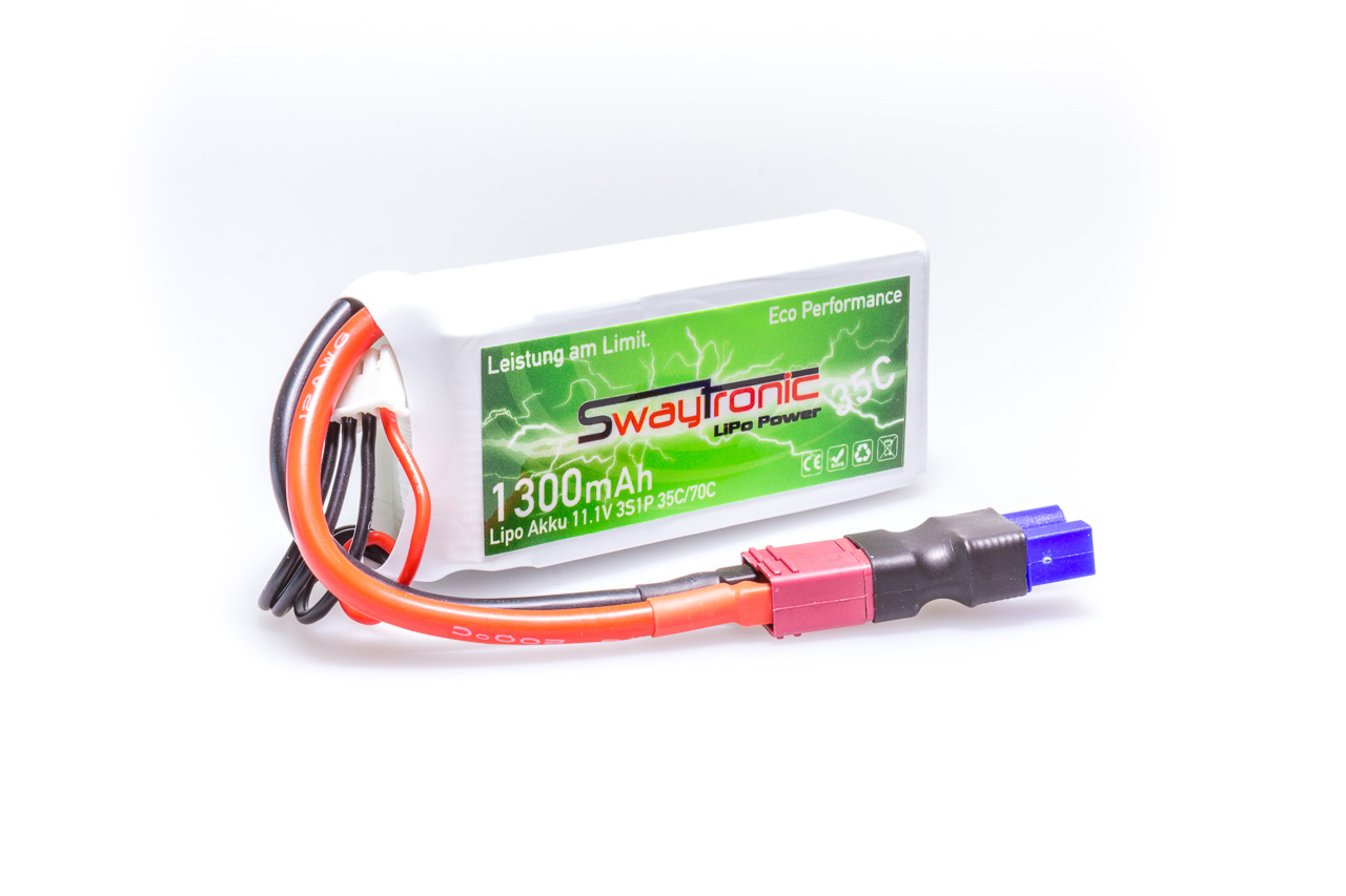 SWAY-EL LiPo 3S 11.1V 1300mAh 35C/70C EC3