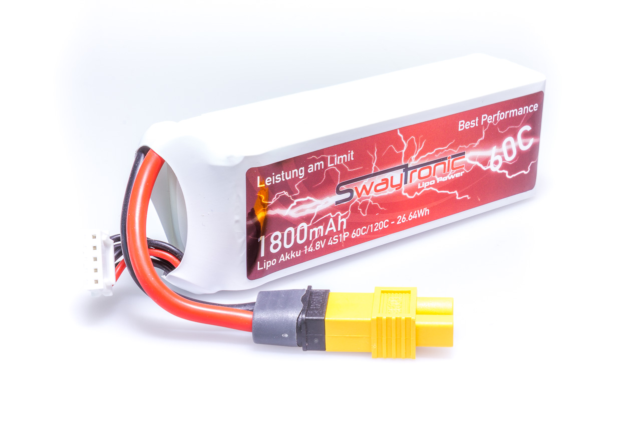 SWAY-EL LiPo 4S 14.8V 1800mAh 60C/120C EC3