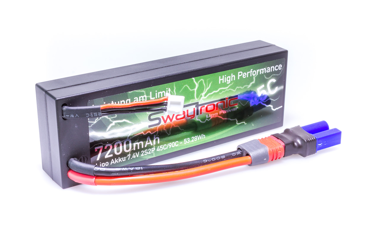 SWAY-AM HC LiPo 2S 7.4V 7200mAh 45C/90C EC5
